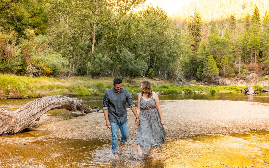 Adventure Session Engagement Fun with Couple in River-Don't Skip This! Fun Engagement Photo Session Ideas