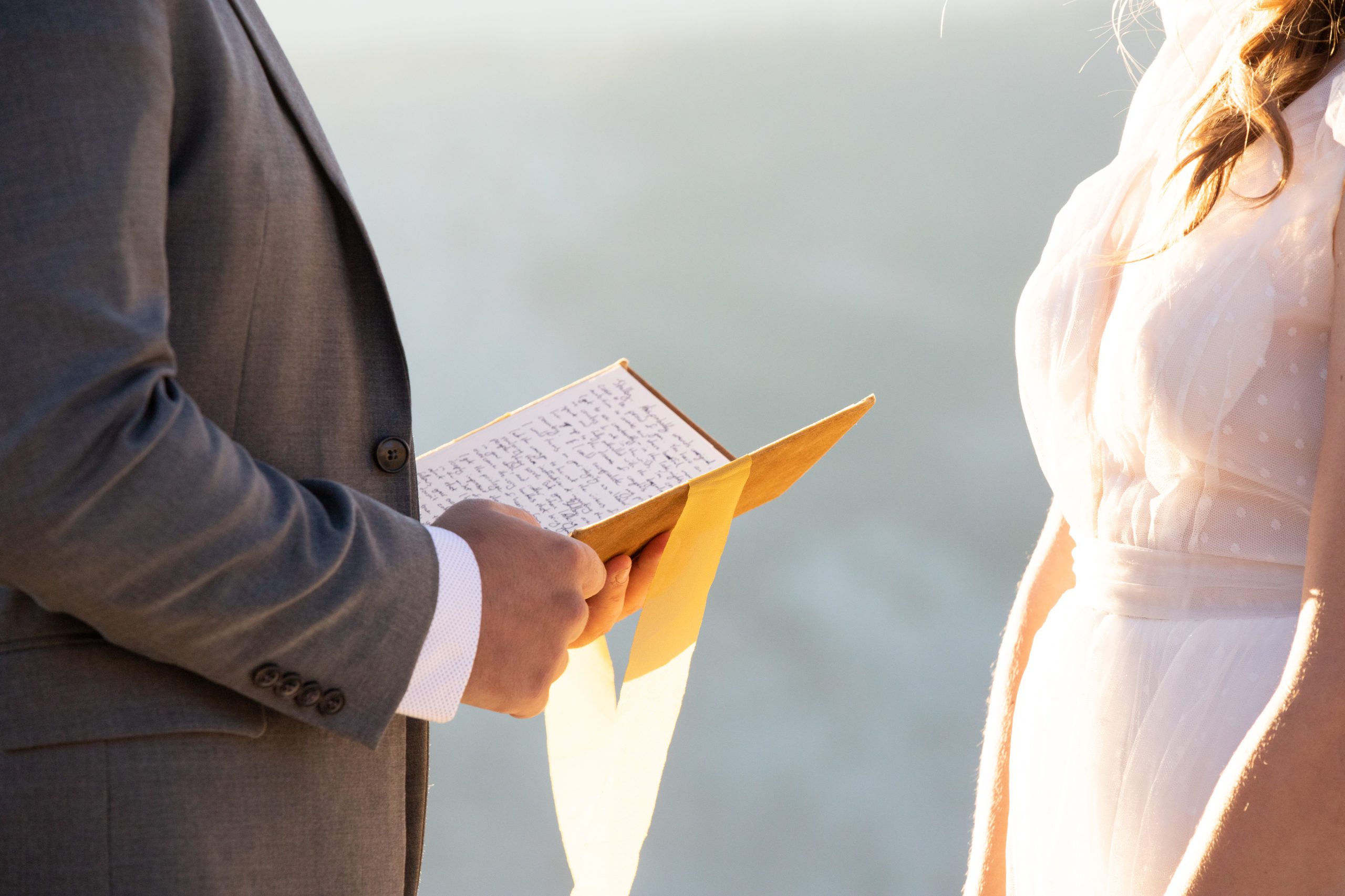 Vow Book on Wedding Day-Here's How to Elope: Advice from an Elopement Photographer